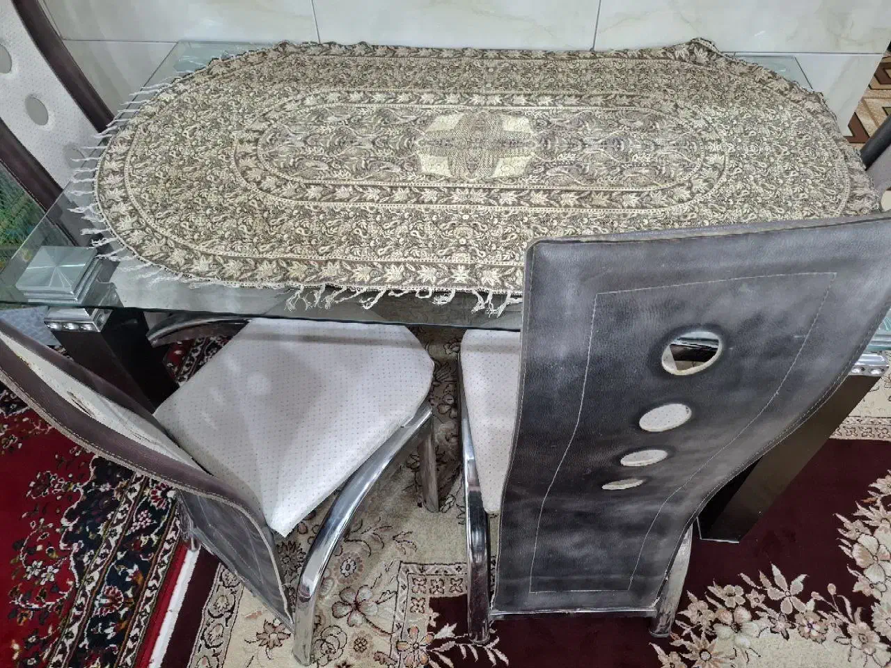 میز ناهار خوری ۴نفره|میز و صندلی غذاخوری|لنجان, |دیوار