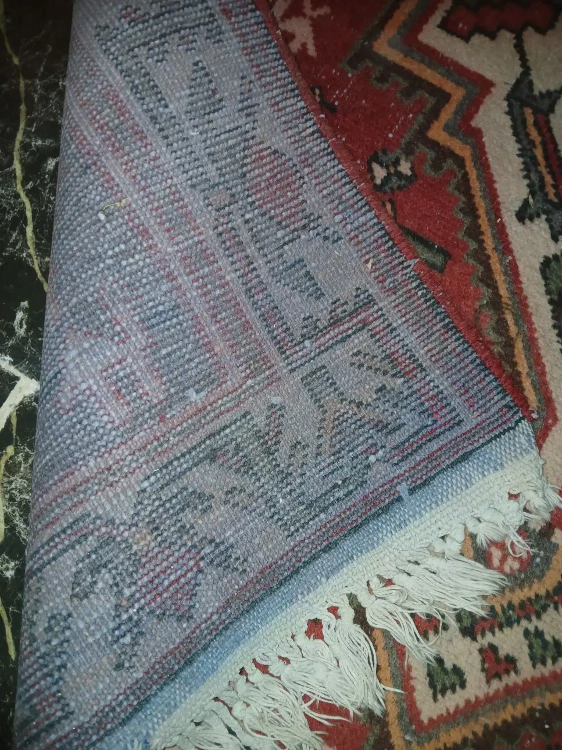 قالی دستبافت بختیاری اصل تمیز تمیز درحد نو|فرش|سمیرم, |دیوار