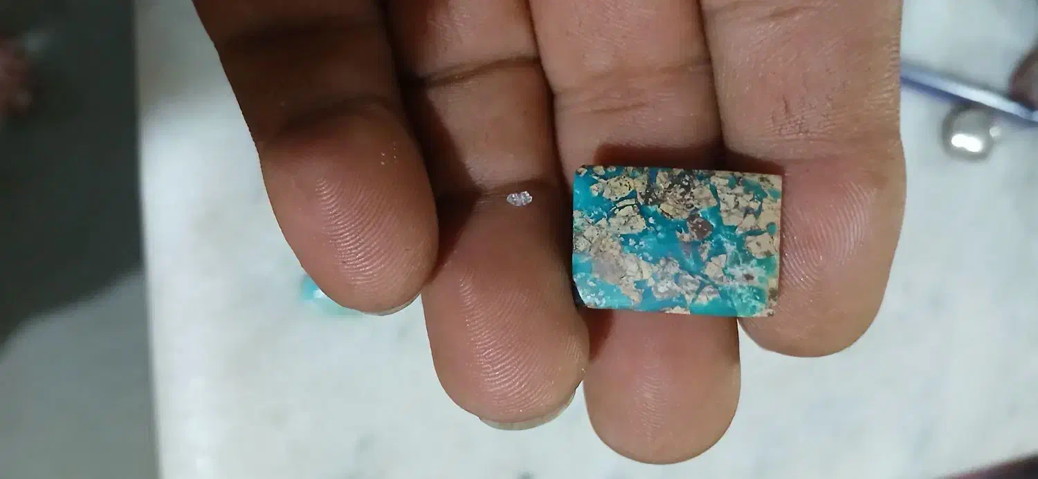 سنگ نگین فیروزه نیشابور انگشتر نقره|جواهرات|رشت, استقامت ۱|دیوار