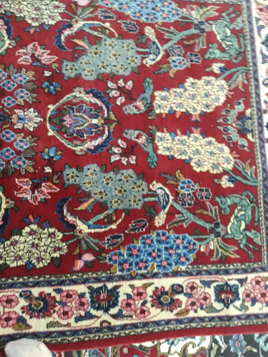 دو تخته فرش دستباف|فرش|اصفهان, شاهزاده ابراهیم|دیوار