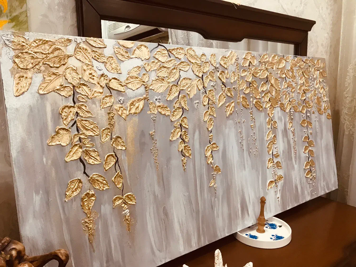 تابلوهای دکوراتیووتابلوآینه ای دست سازروزمادرویلدا|تابلو، نقاشی، عکس|تهران, خلیج فارس|دیوار