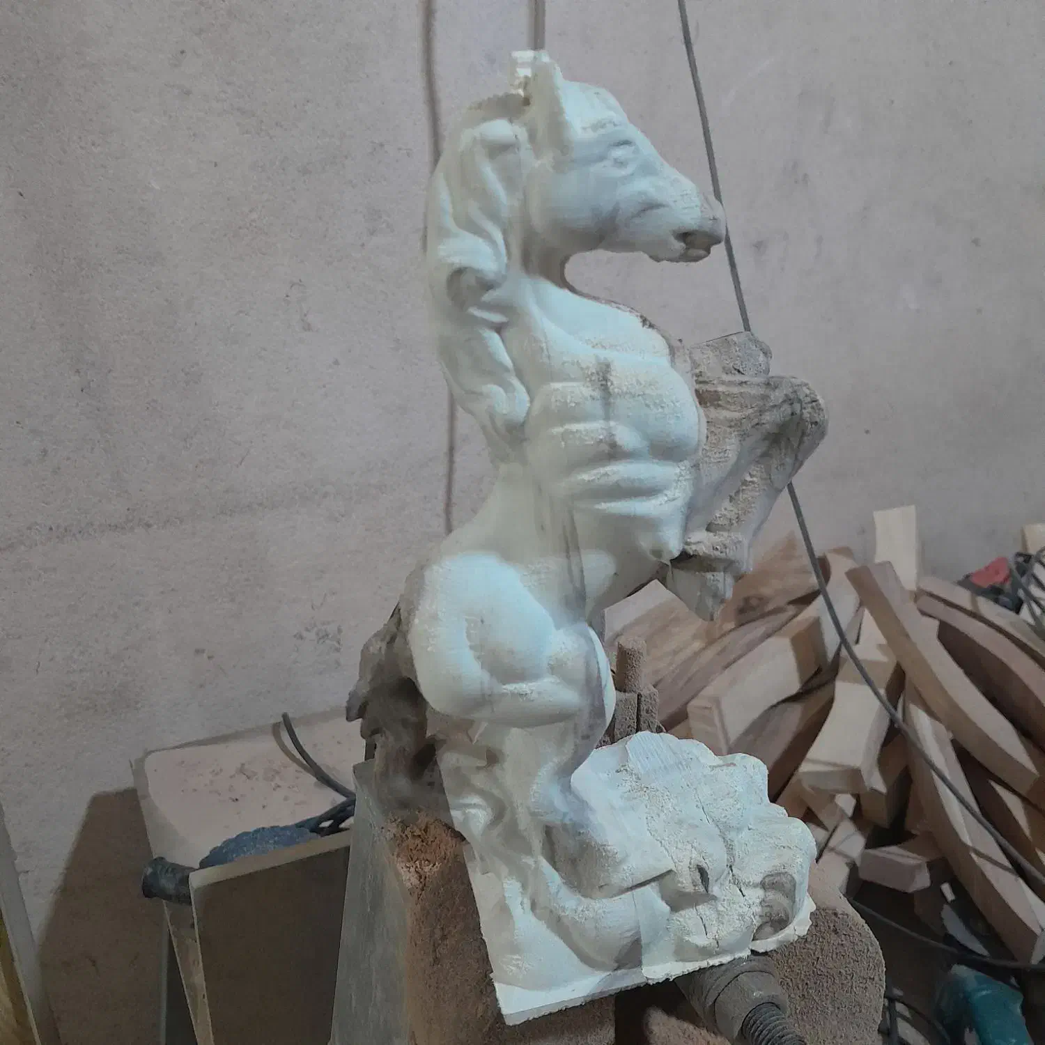 مجسمه چوبی اسب|صنایع دستی و سایر لوازم تزئینی|ملایر, |دیوار