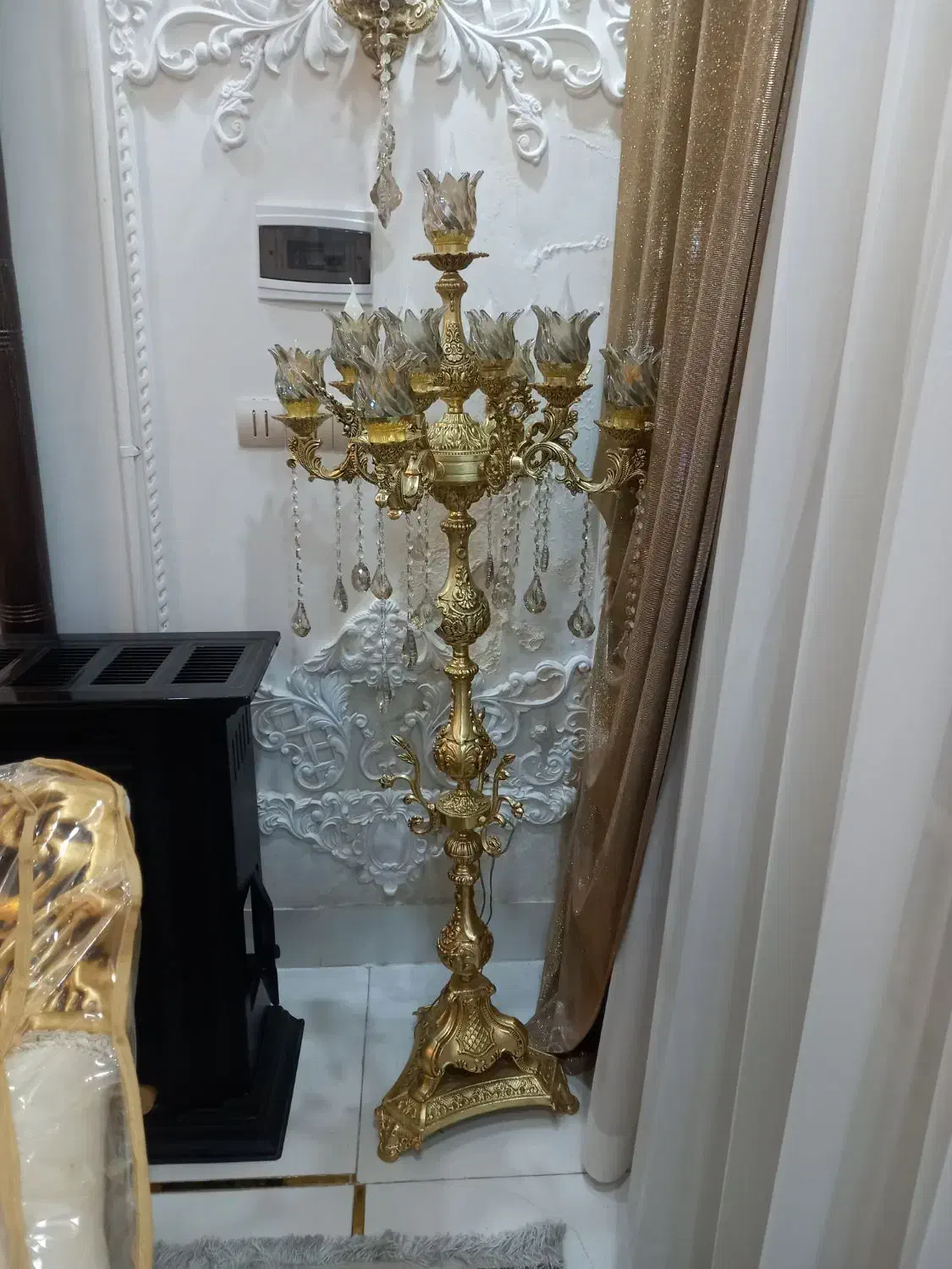 آباژور کنارسالنی نوی نو10شعله جنس درجه یک|چراغ خواب و آباژور|مشهد, امیر آباد|دیوار