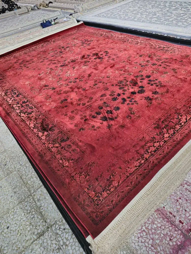 فرش قرمز ۶متری ۷۰۰شانه۱۰رنگ|فرش|مهاباد (آذربایجان غربی), |دیوار