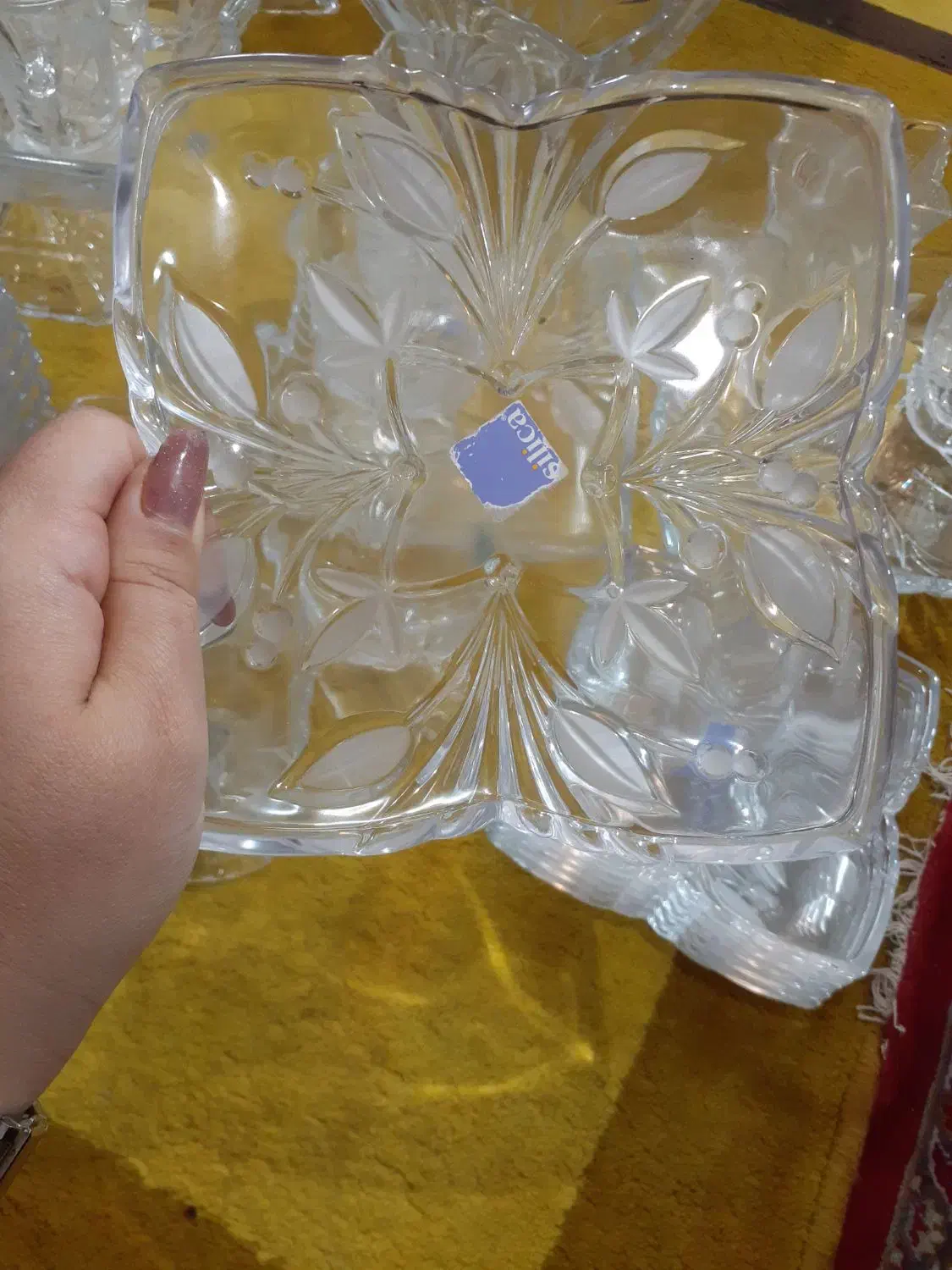 سرویس ۶نفره کریستال|ظروف سرو و پذیرایی|فولادشهر, A4|دیوار