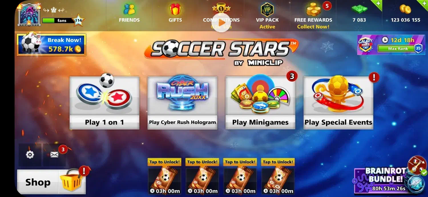 اکانت بازی ساکر استارز با مهره های زیاد و قوی|کنسول، بازی ویدئویی و آنلاین|تهران, بهداشت|دیوار