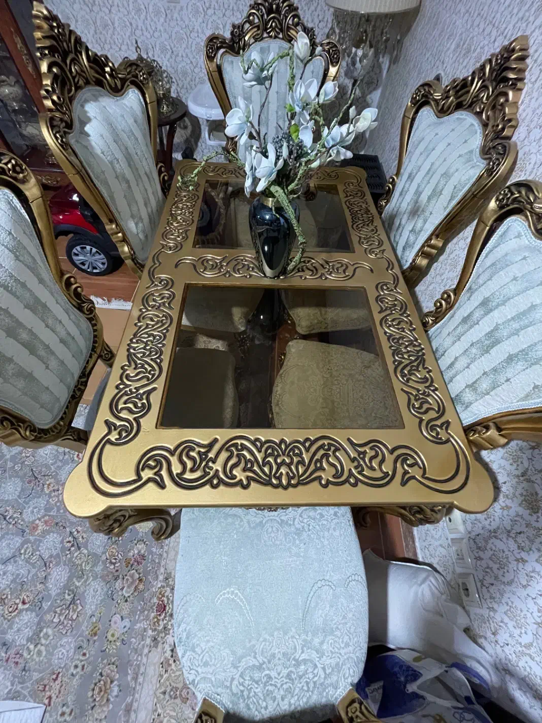 میز غذا خوری ۶ نفره|میز و صندلی غذاخوری|اردبیل, |دیوار