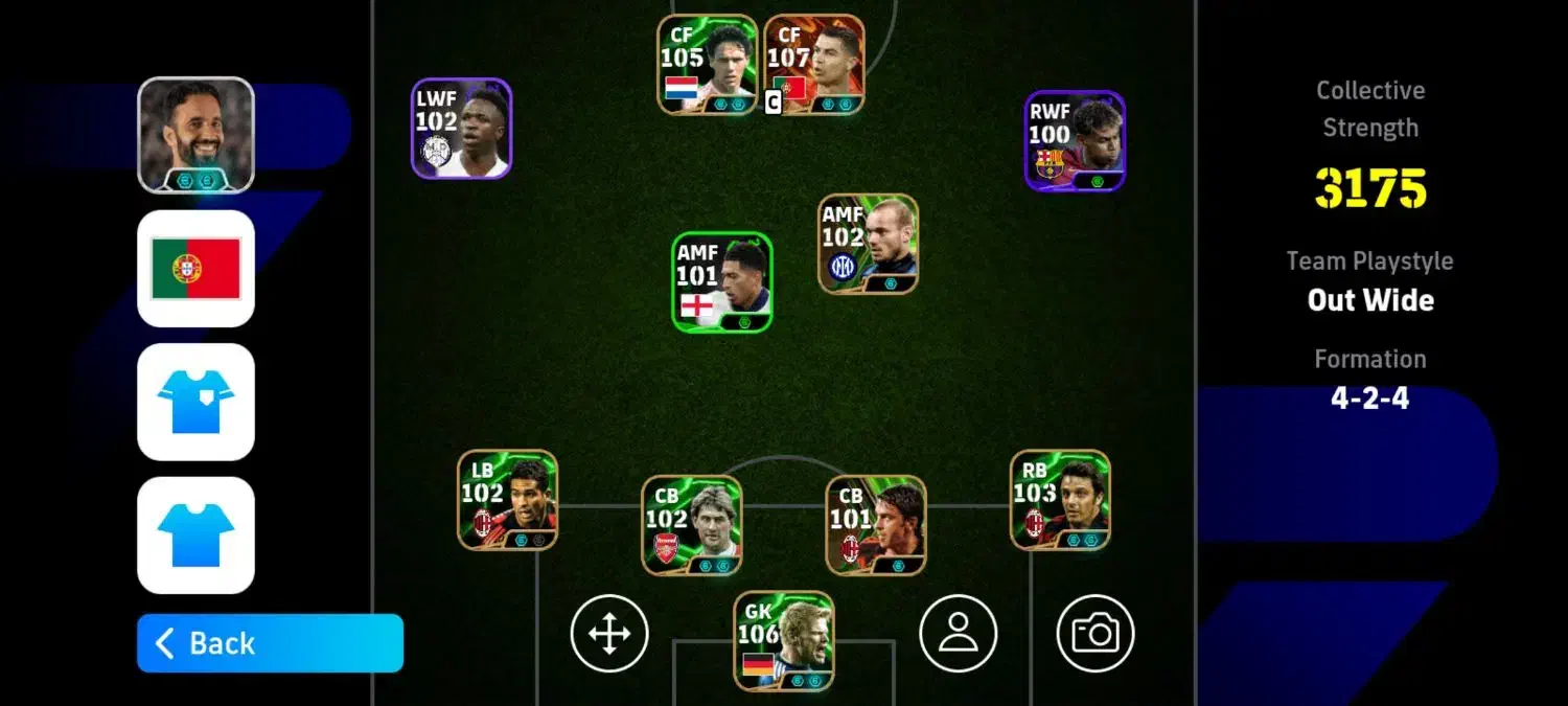 اکانت ای فوتبال efootball دارای ۲ تا رونالدو|کنسول، بازی ویدئویی و آنلاین|تبریز, |دیوار