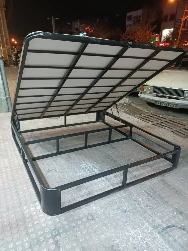 پایه فلزی ۱۶۰ و ۱۸۰ کفی جکدار با فیبر ۳ میل|تخت و سرویس خواب|تهران, علم و صنعت|دیوار