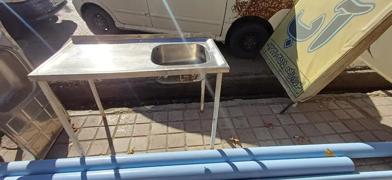 سینک تک قلو همراه پایه|مصالح و تجهیزات ساختمان|کلاله, |دیوار