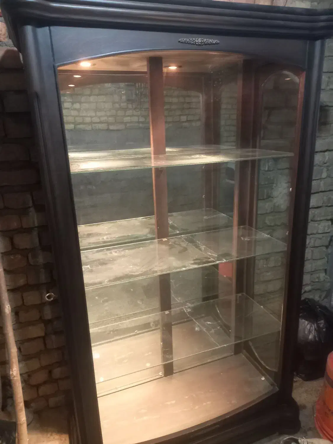 ویترین چوبی|بوفه، ویترین، کنسول|سامان, |دیوار