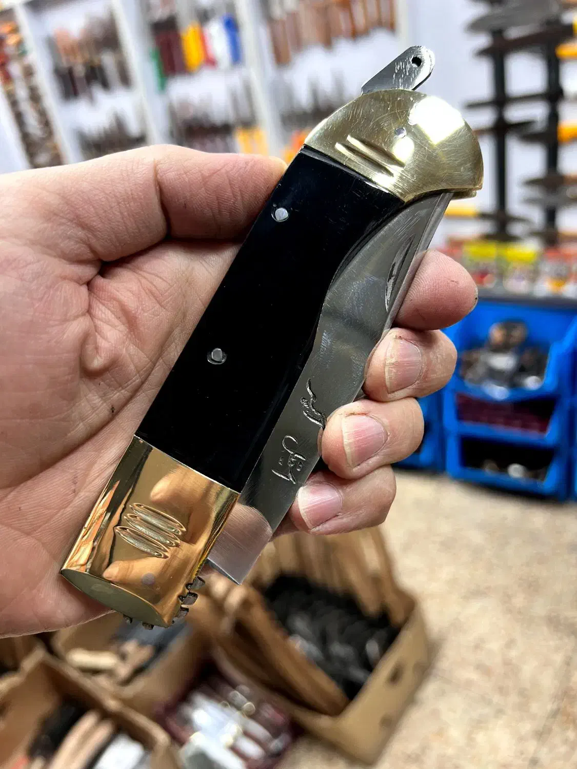 چاقو سایز بزرگ تیغه استیل استاد رحیم ارسال با پست|کلکسیون اشیاء عتیقه|تهران, زنجان جنوبی|دیوار