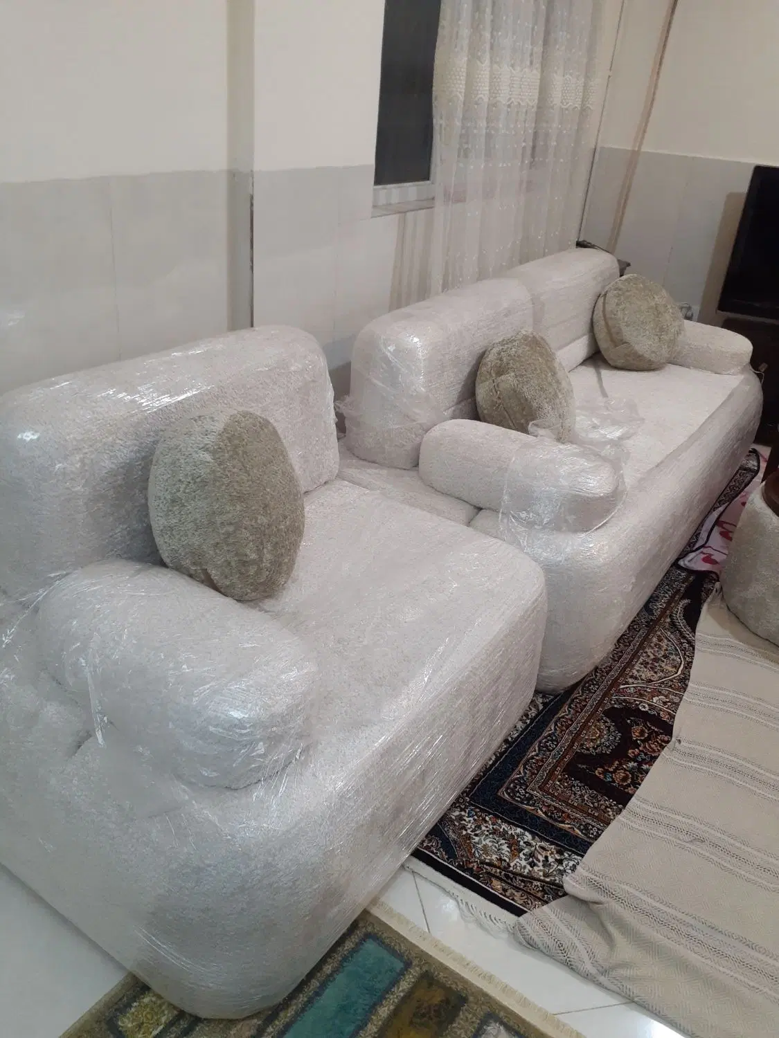 مبل پینترست ۷ نفره تدی تازه خربداری شده|مبلمان خانگی و میز عسلی|کرج, شهرک جهاننما|دیوار