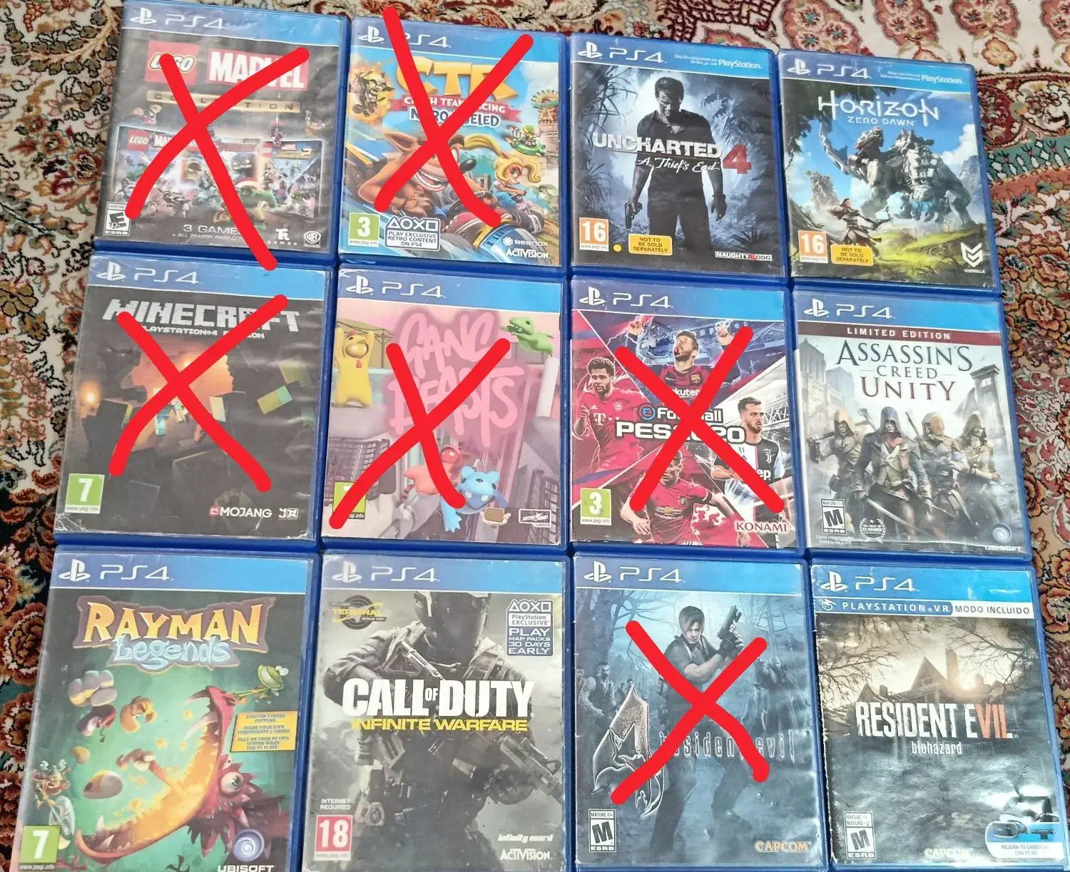 ۶ عدد بازی ps4|کنسول، بازی ویدئویی و آنلاین|رودهن, |دیوار