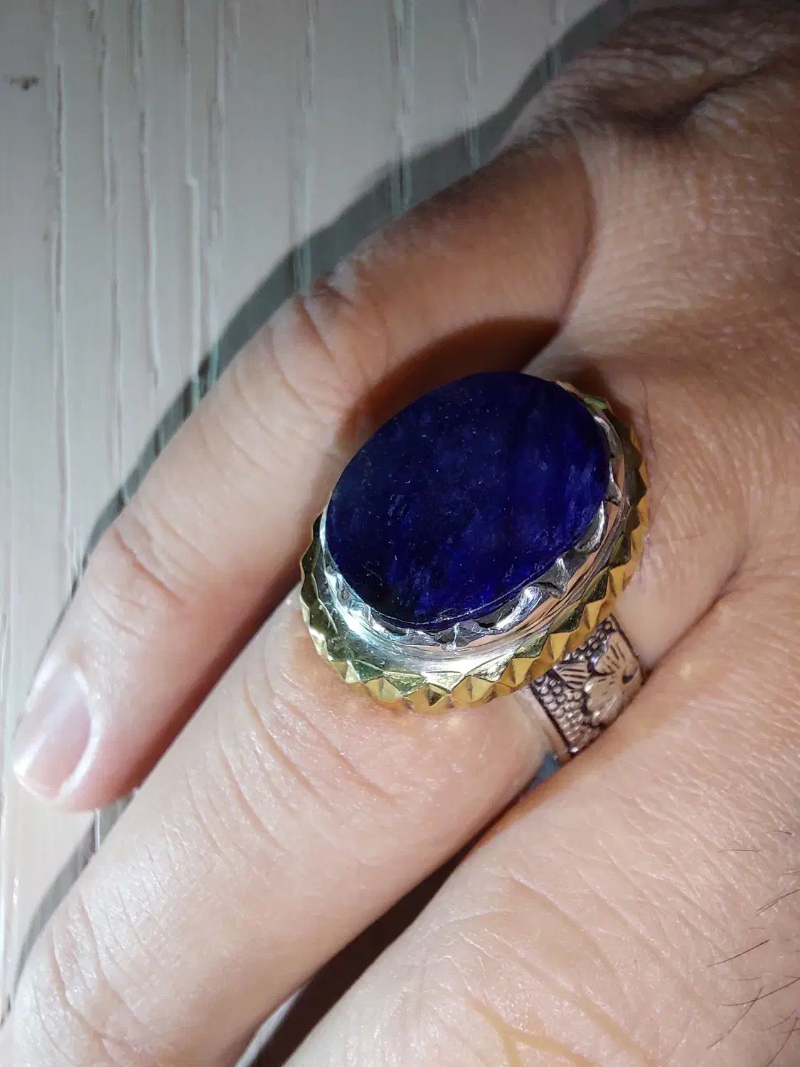 انگشتر یاقوت کبود طبیعی|جواهرات|مشهد, الهیه|دیوار