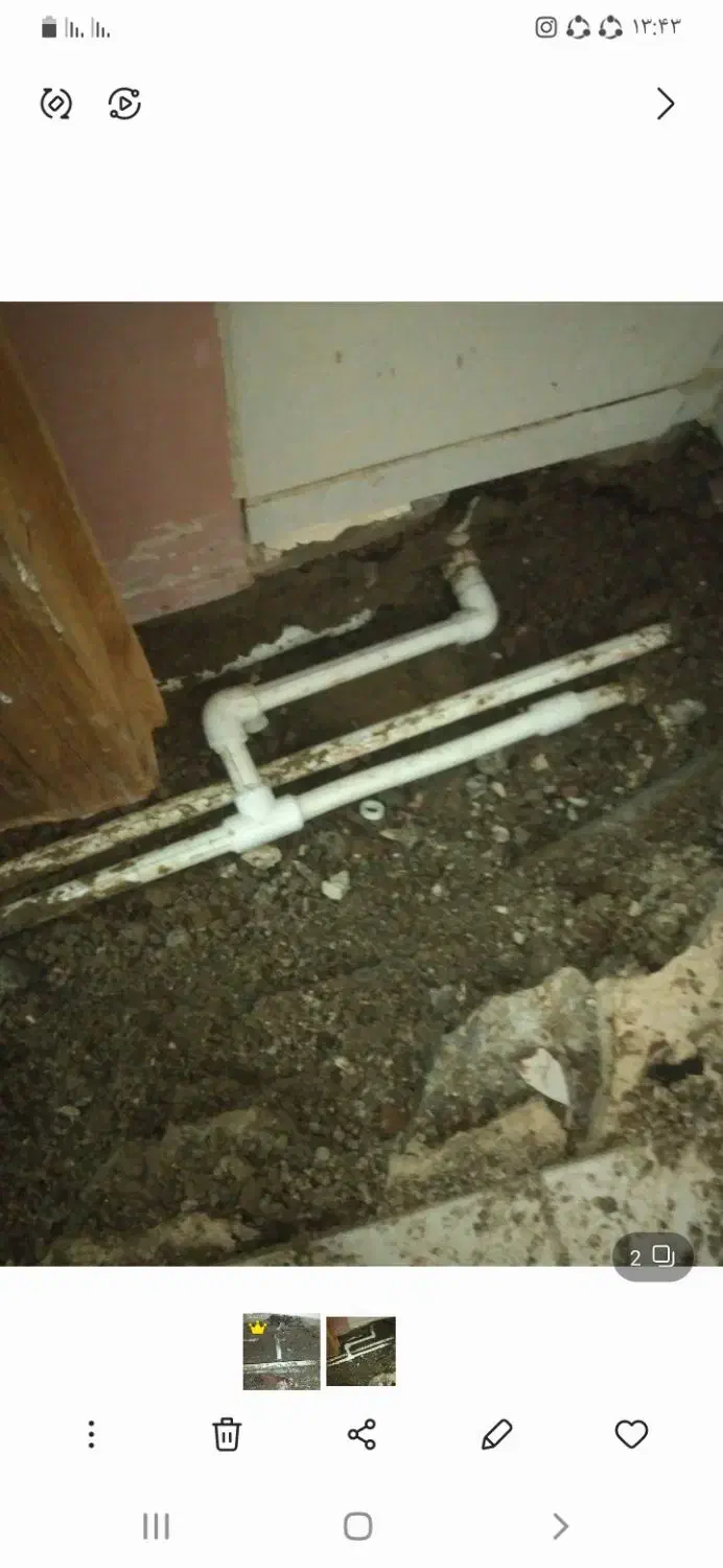 تاسیسات لوله کشی نشتی لوله با دستگاه تصویری تمام|خدمات پیشه و مهارت|تهران, استاد معین|دیوار