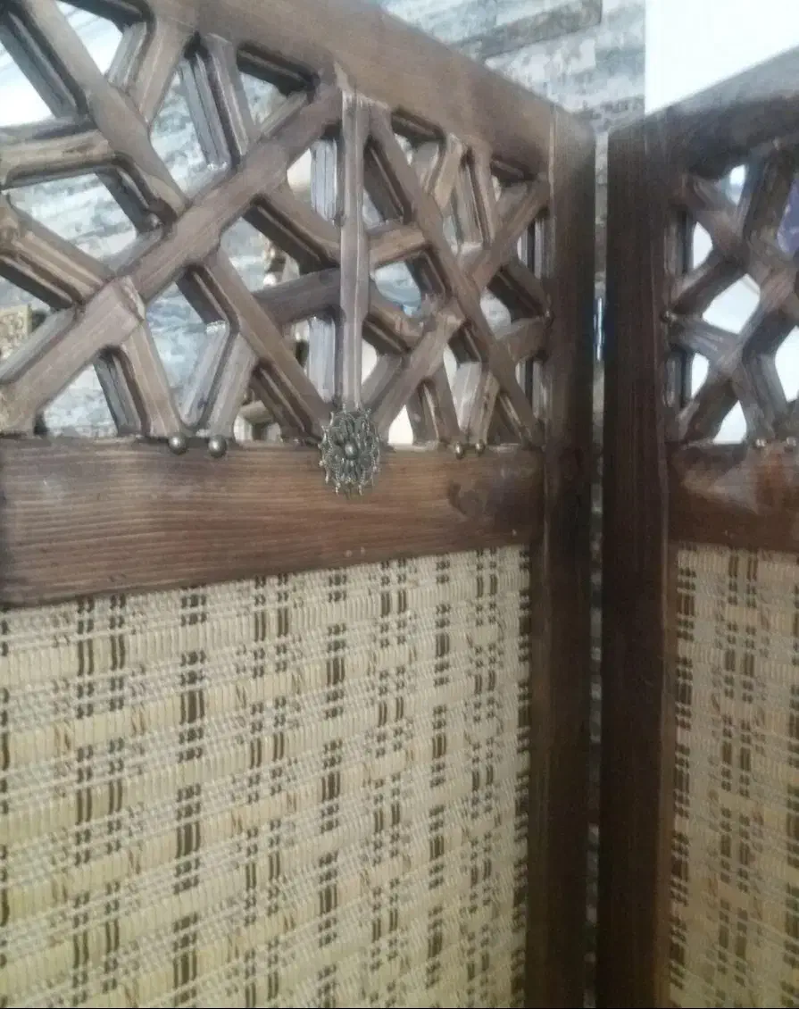 پارتیشن پاراوان دولنگه چوب روس گره چینی کار دست|صنایع دستی و سایر لوازم تزئینی|تهران, امانیه|دیوار