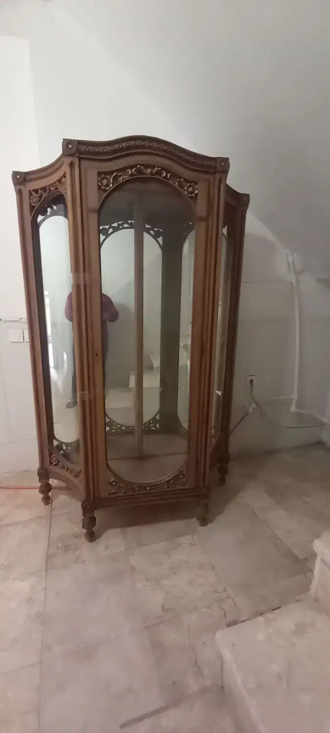 بوفه تمام چوب|بوفه، ویترین، کنسول|نسیم‌شهر, |دیوار