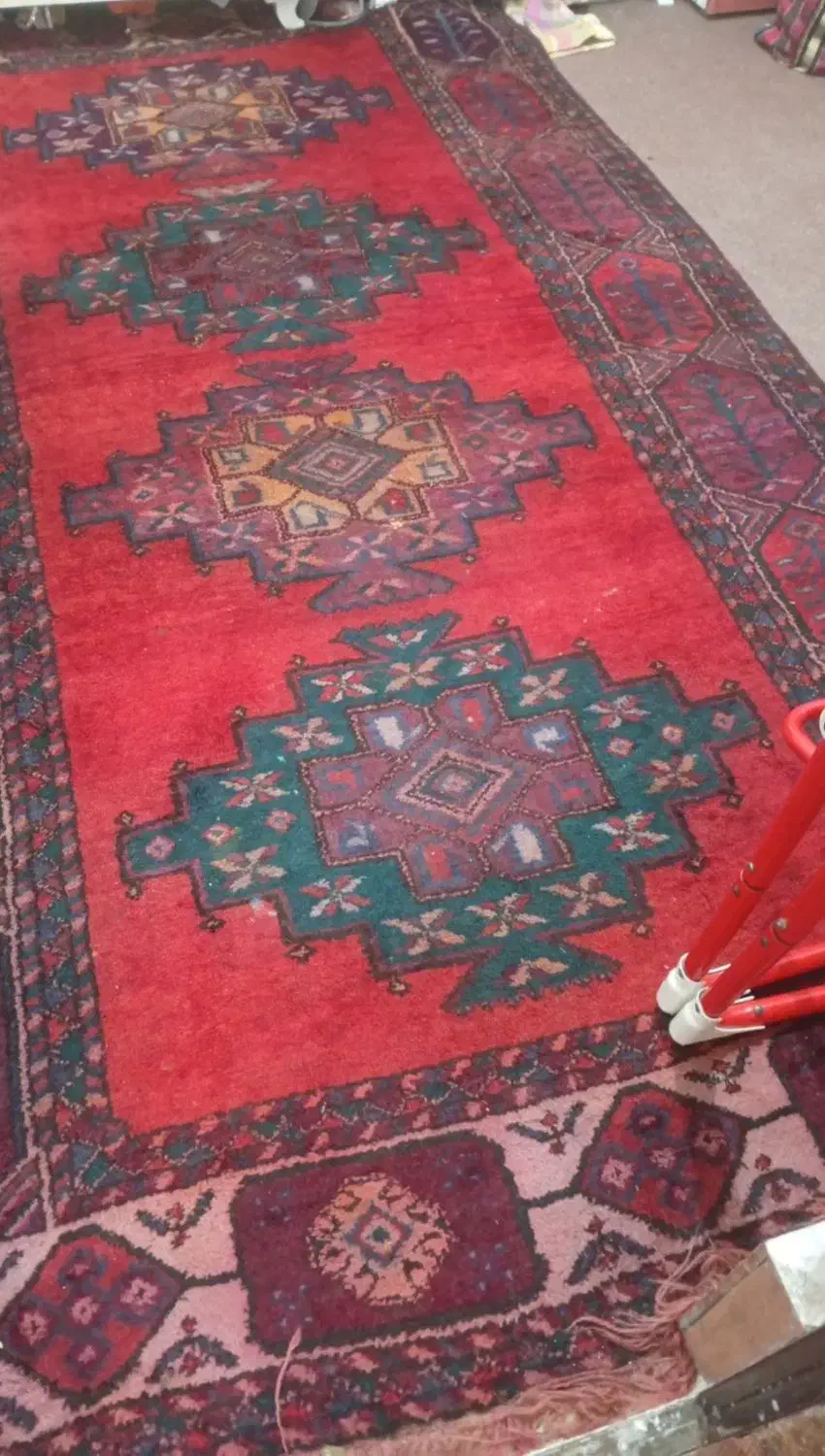 فرش دست باف قدیمی سالم|فرش|علی‌آباد کتول, |دیوار