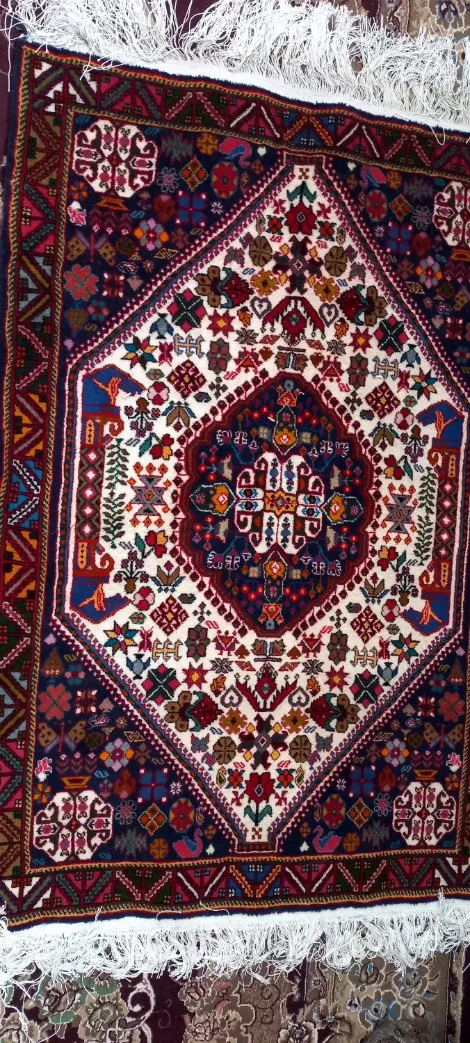 قالی دستبافت|فرش|آباده, |دیوار