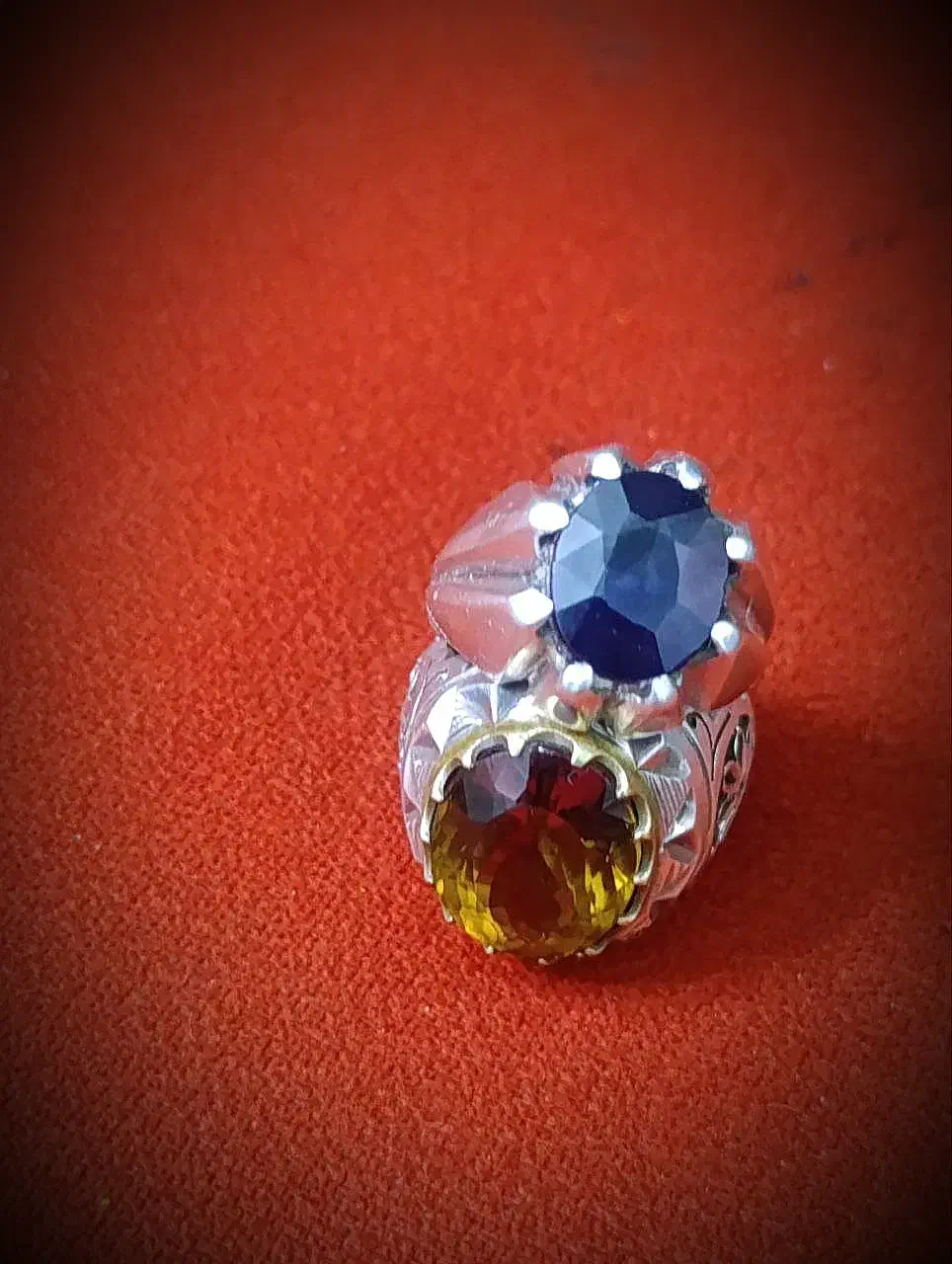 انگشتر الکساندریت و یاقوت کبود|جواهرات|زاهدان, |دیوار