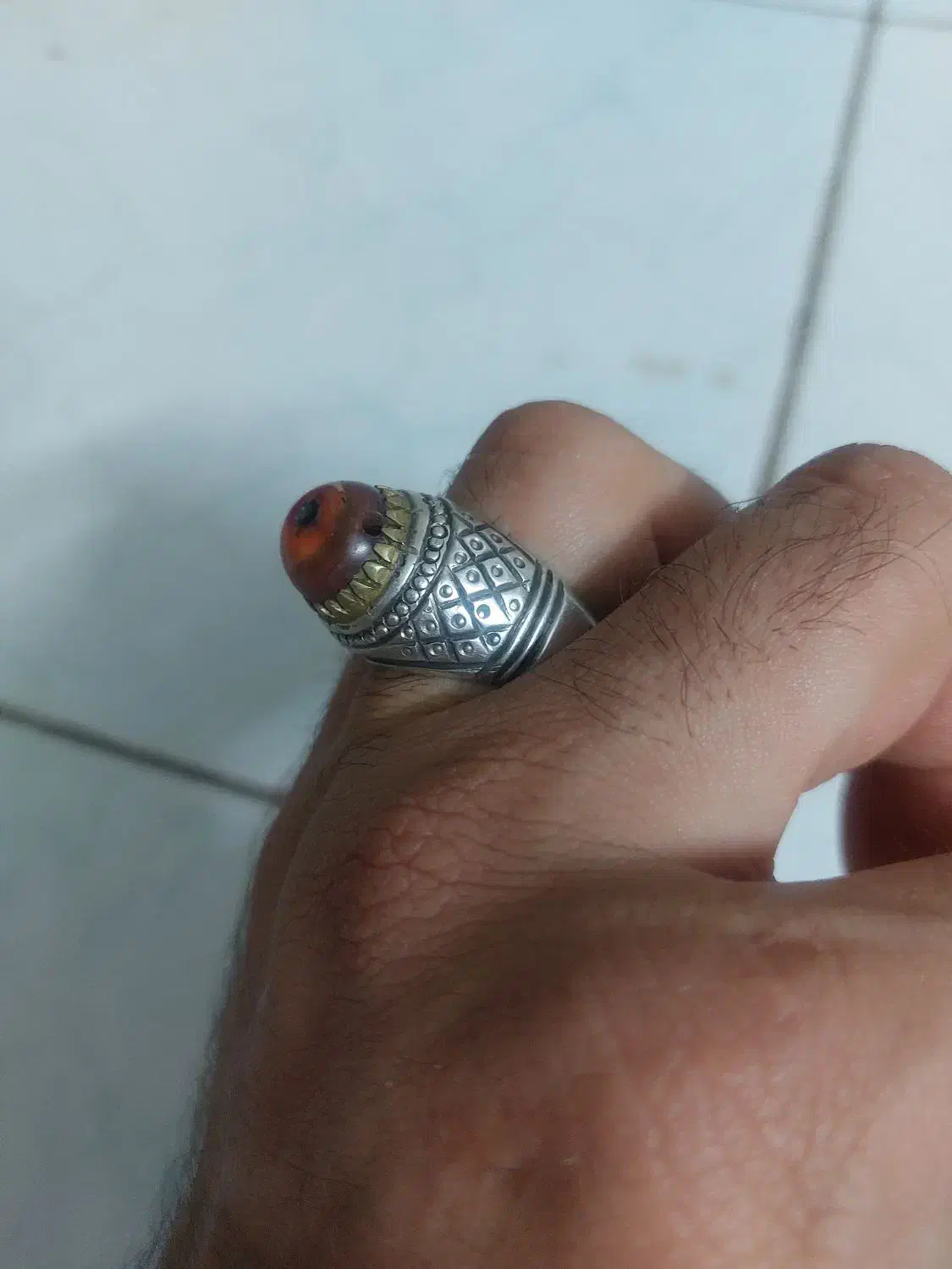 انگشتر دستساز نقره|کلکسیون اشیاء عتیقه|سمنان, |دیوار