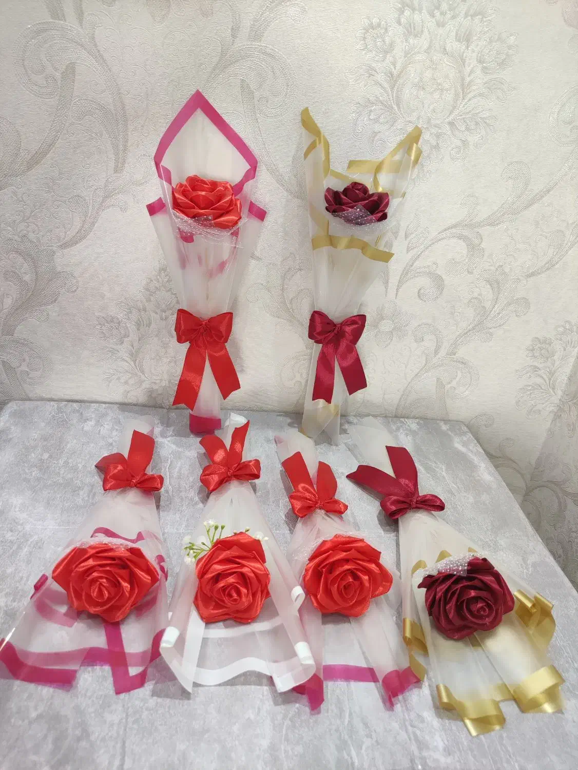 گل رز و آفتابگردان به مناسبت روز مرد|گل مصنوعی|اصفهان, گرکان|دیوار