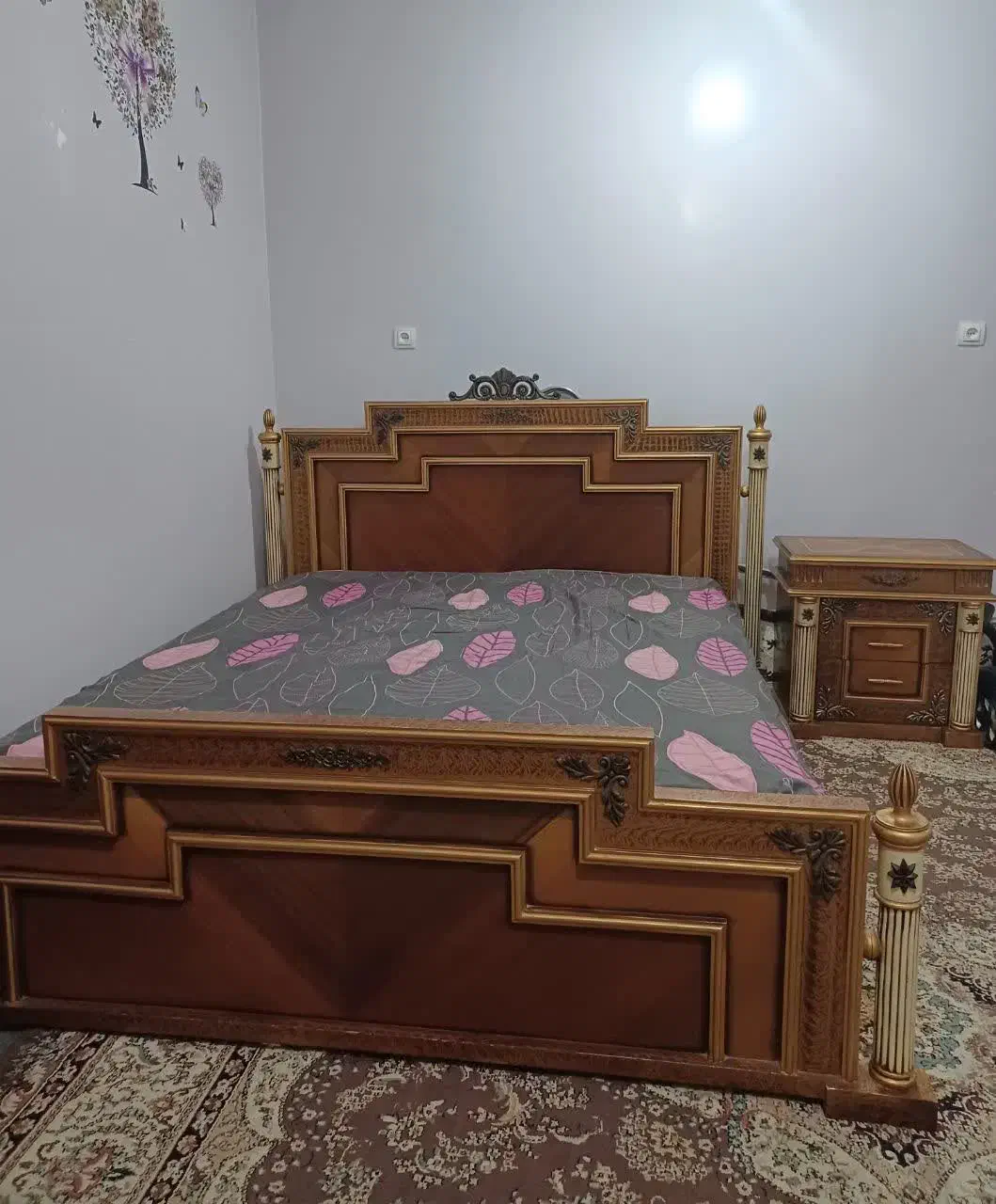 تخت خواب ۲نفره|تخت و سرویس خواب|امیدیه, |دیوار