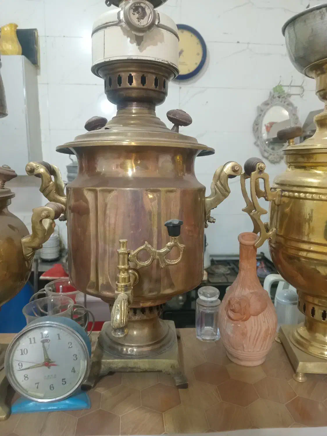 سماور زغالی|کلکسیون اشیاء عتیقه|نیشابور, شهرک اندیشه|دیوار