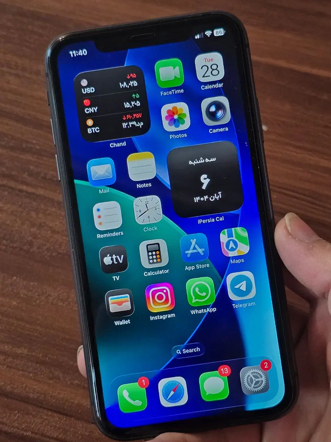 ایفون ۱۱ zaa|موبایل|اصفهان, ملک‌شهر|دیوار