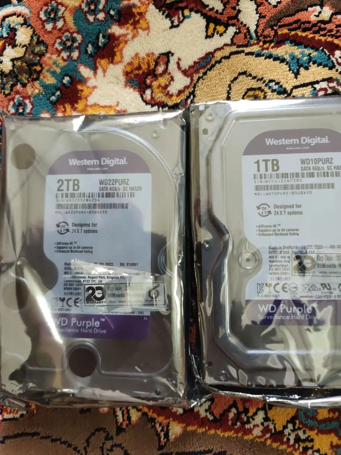 هارد کامپیوتر بنفش 2عدد. یک ترا 6تومن2ترا 8تومن|قطعات و لوازم جانبی رایانه|مشهد, ابوذر|دیوار