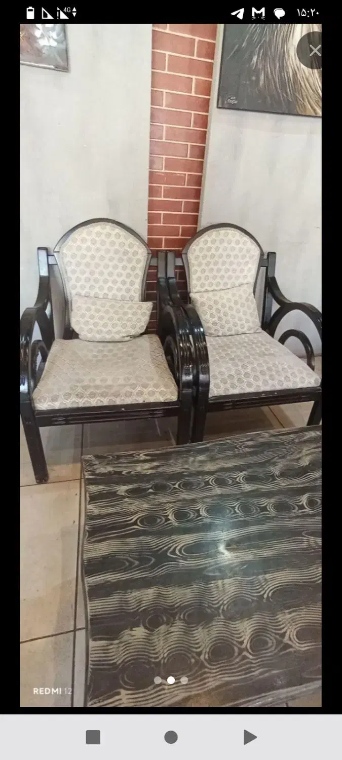 راحتی 4نفره روکش نو چوب محکم بعلت جابجایی|مبلمان خانگی و میز عسلی|تبریز, |دیوار