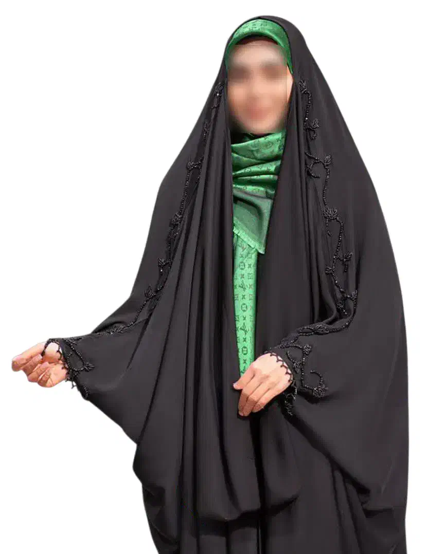 چادر مشکی عربی جواهردوزی مشکات(تنوع پارچه) کد12064|لباس|سنندج, |دیوار