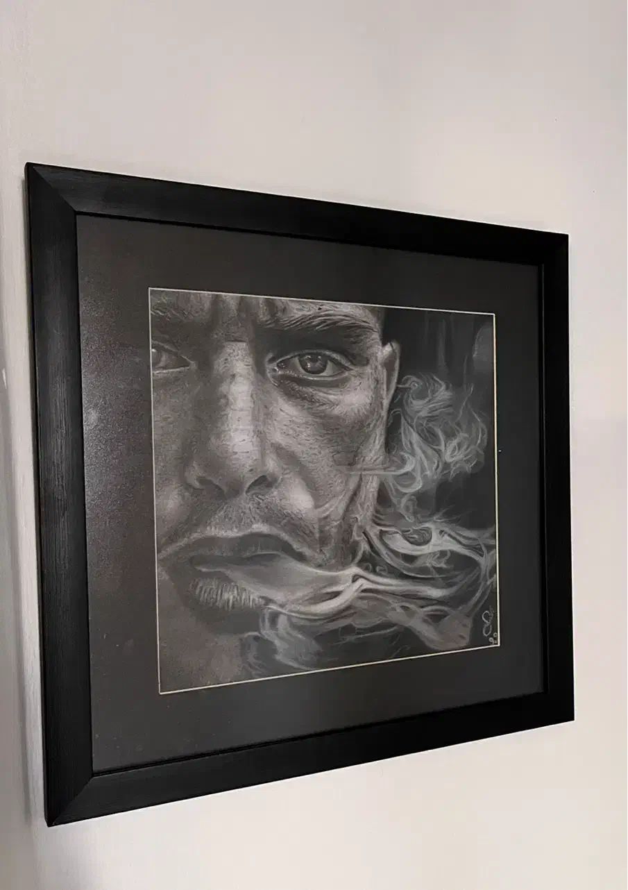 تابلو سیاه قلم|تابلو، نقاشی، عکس|تهران, منیریه|دیوار