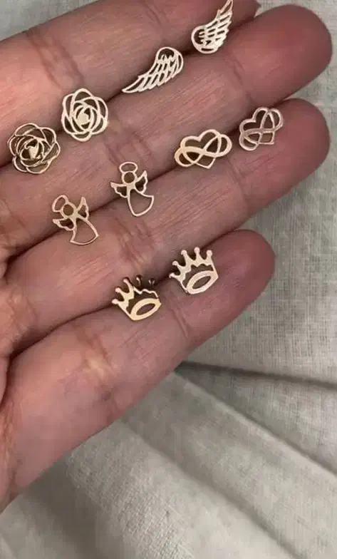 گوشواره طرح پرنده طلا کلاسیک|جواهرات|تهران, تهرانپارس غربی|دیوار