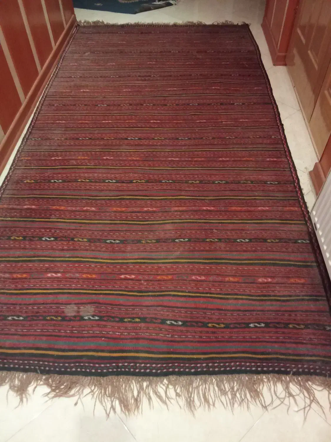 گلیم تون پشم|گلیم، جاجیم، گبه|نیشابور, فضل|دیوار