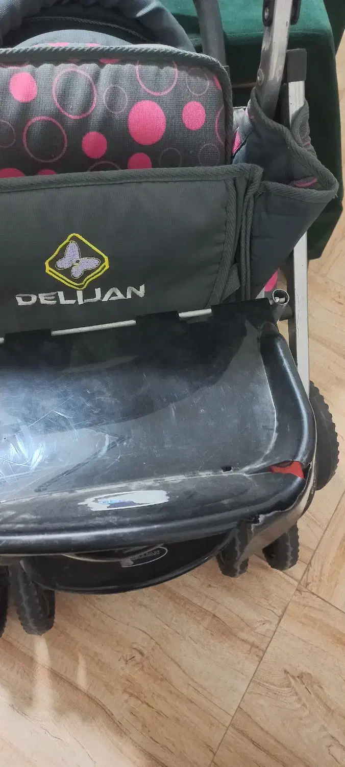 کالسکه دوقلو بچه با کریر|کالسکه و لوازم جانبی|گلستان (تهران), |دیوار