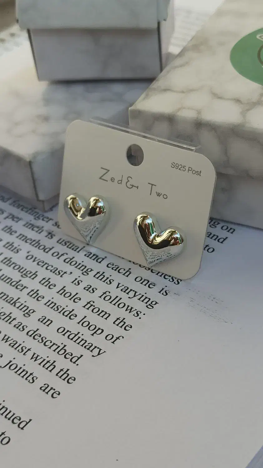 گوشواره قلب نقره ای|بدلیجات|کرج, باغستان|دیوار