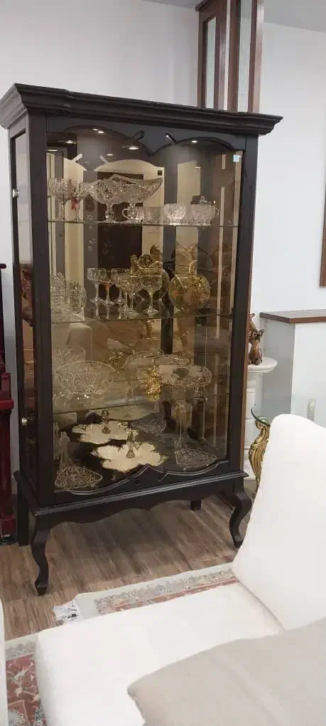 ویترین آینه دار با دو عدد هالوژن|بوفه، ویترین، کنسول|رودهن, |دیوار