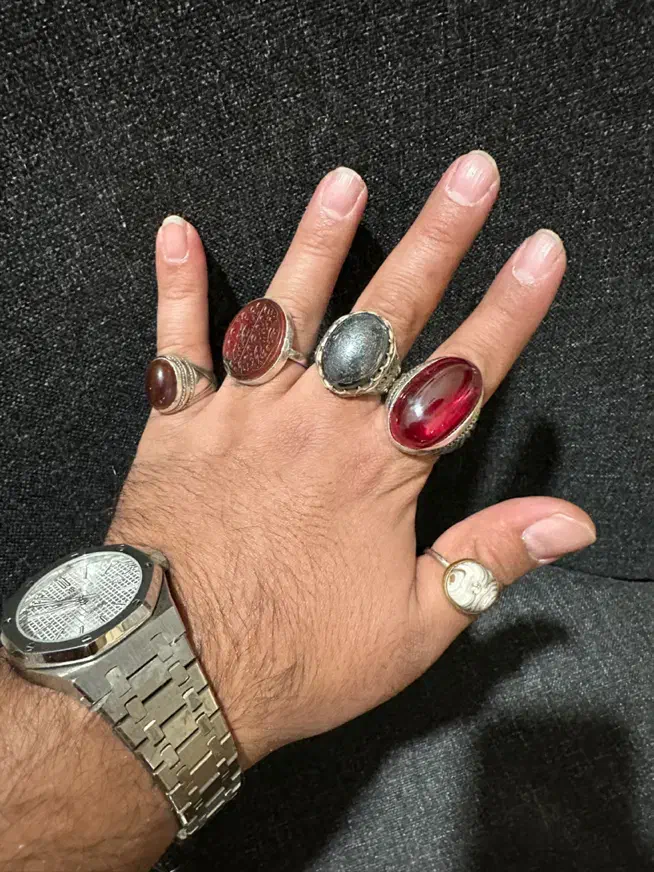 انگشتر یاقوت عقیق حدید بابا قوری کهنه|جواهرات|مشهد, الهیه|دیوار