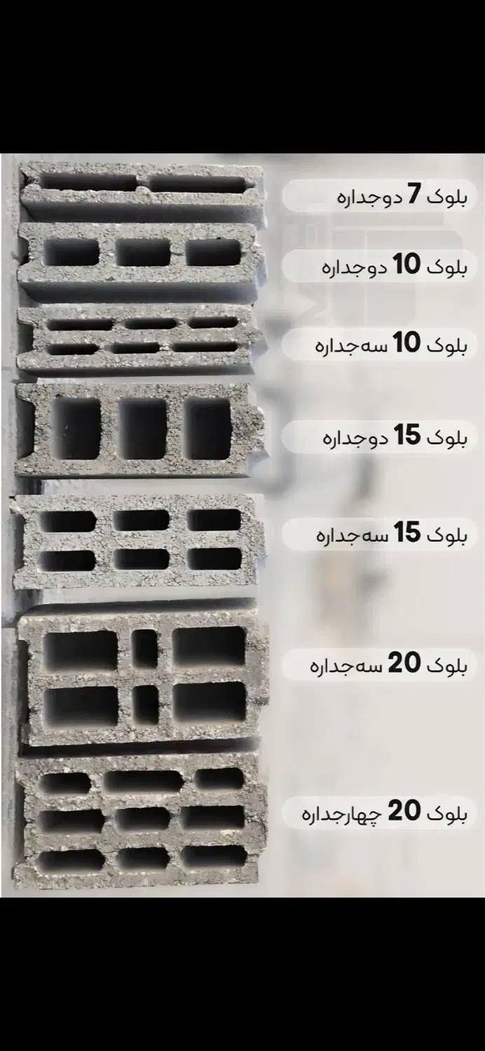 بلوک های با کیفیت و مقاومت بالا پروژه شما با ما|مصالح و تجهیزات ساختمان|تهران, چیتگر شمالی|دیوار