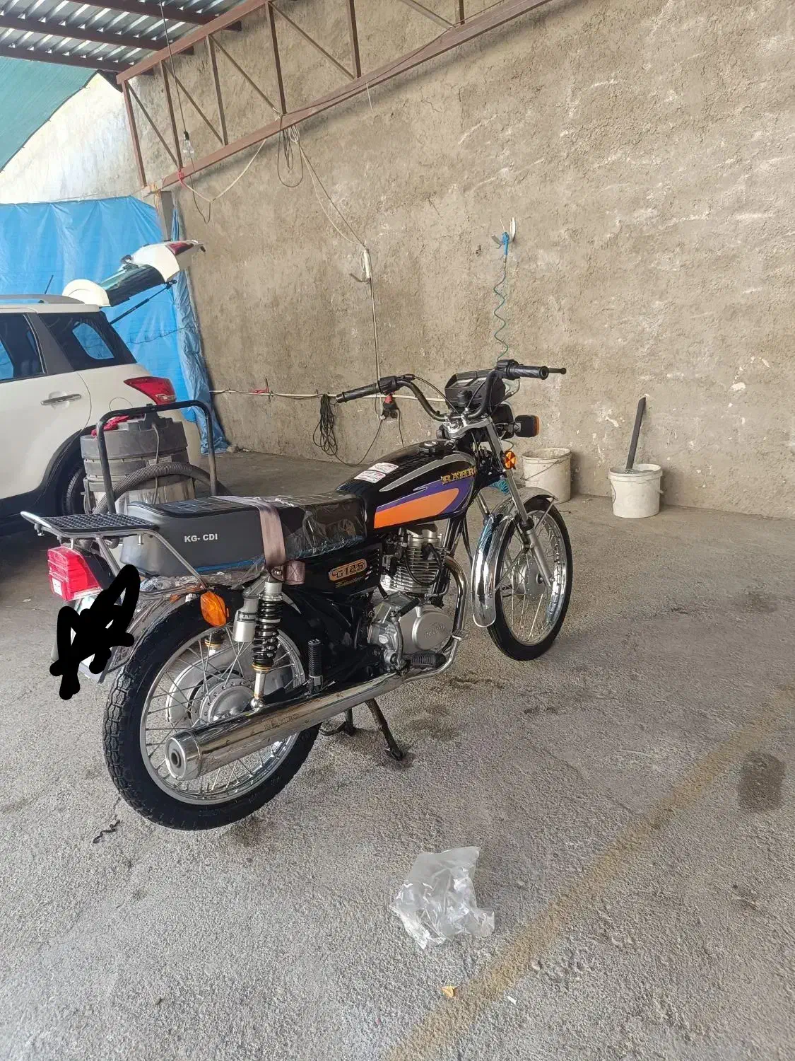 رهرو125 انژکتور|موتورسیکلت|فردیس, منظریه|دیوار