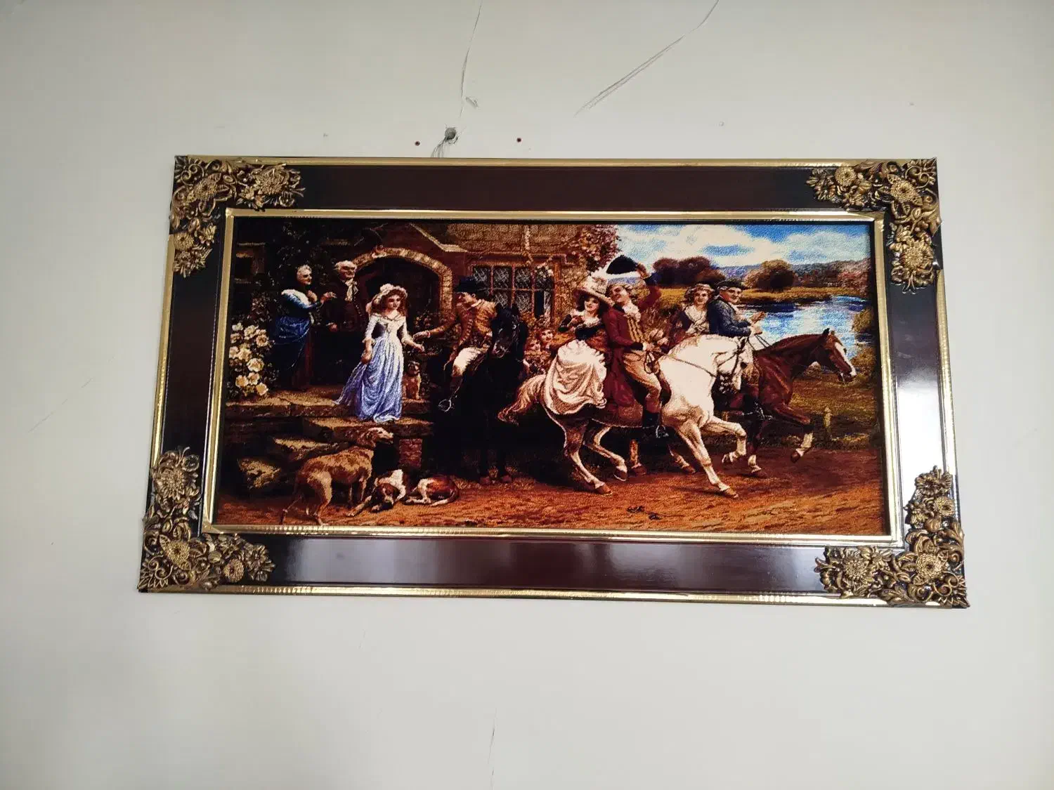 تابلو فرش ماشینی|تابلو فرش|مهاجران, |دیوار