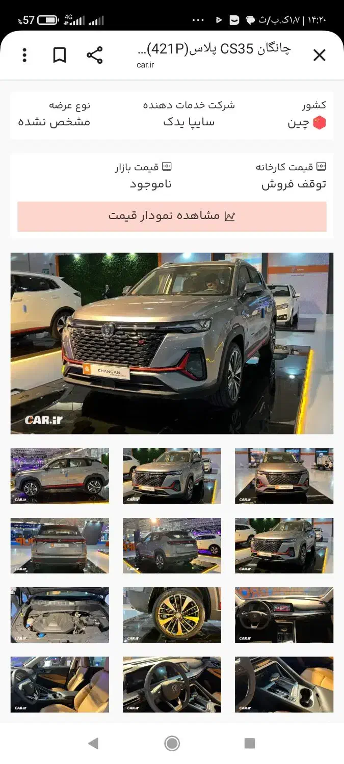 فروش حواله چانگان cs35|خودرو سواری و وانت|بردسیر, |دیوار