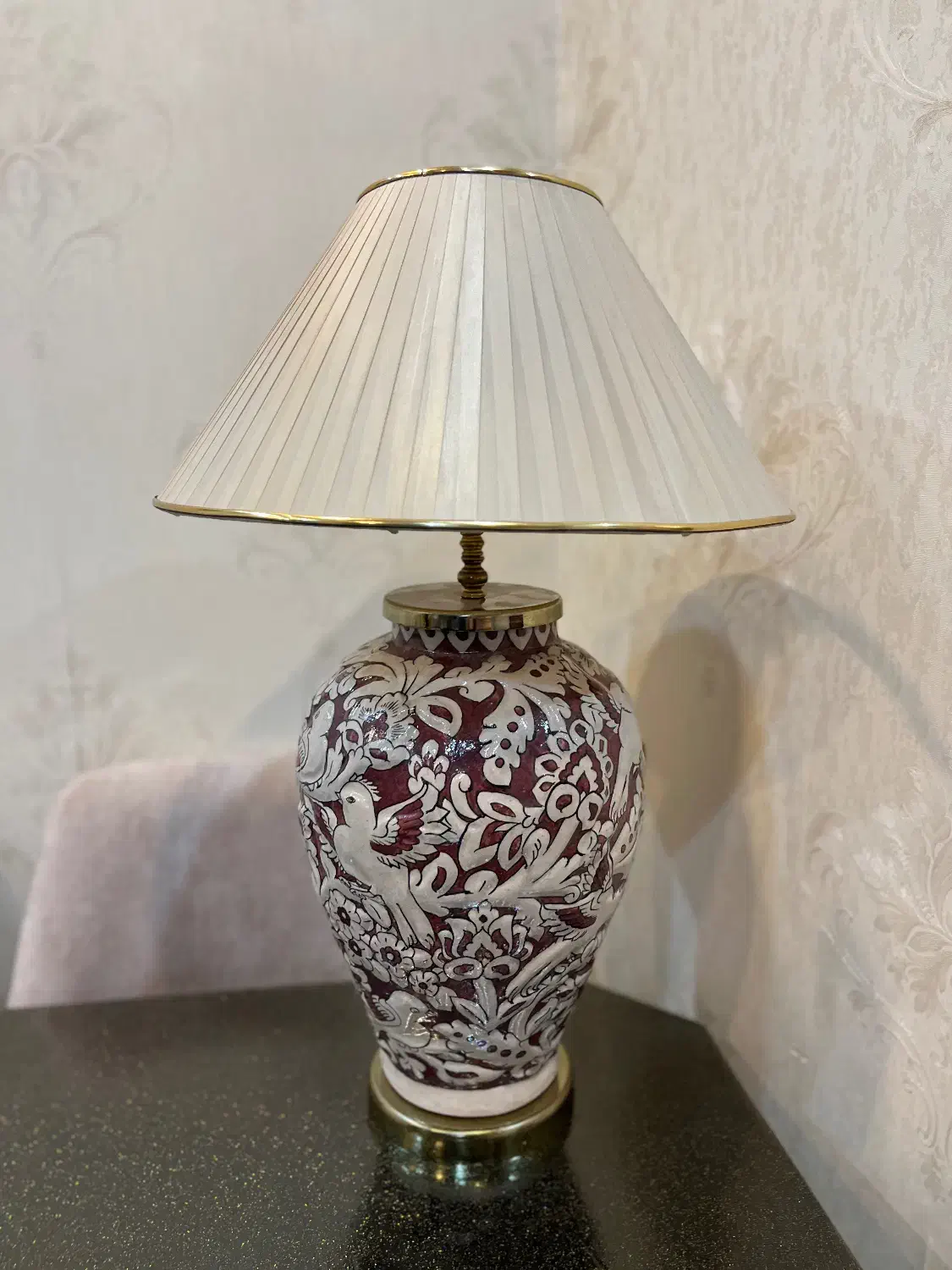 اباژور رومیزی برند ابریشمکار|چراغ خواب و آباژور|آمل, |دیوار