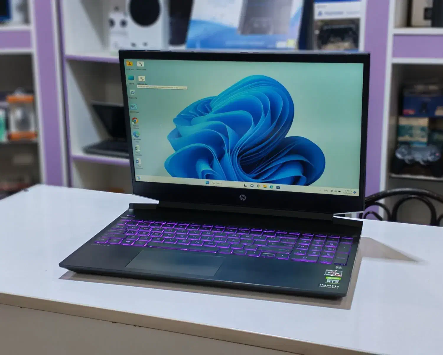 لپتاپ گیمینگ hp pavilion rtx 3050|رایانه همراه|یزد, |دیوار