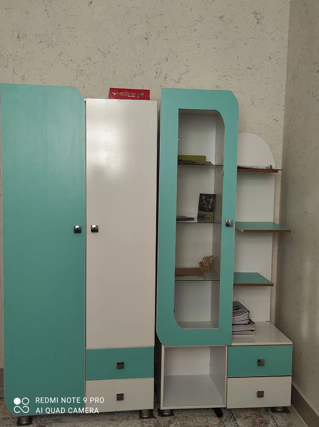 کمد و ویترین نوجوان|تخت و سرویس خواب|قائن, |دیوار