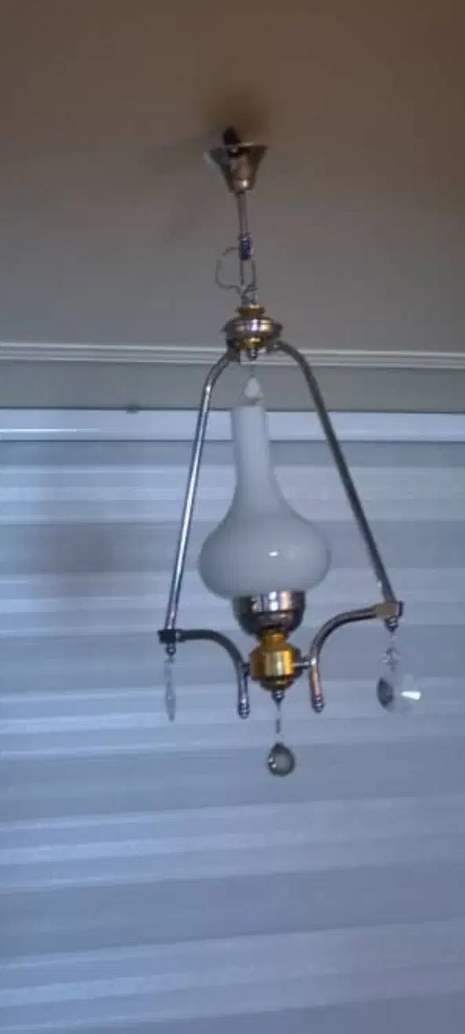 لوستر تک شاخه|لوستر و چراغ آویز|تهران, اتابک|دیوار