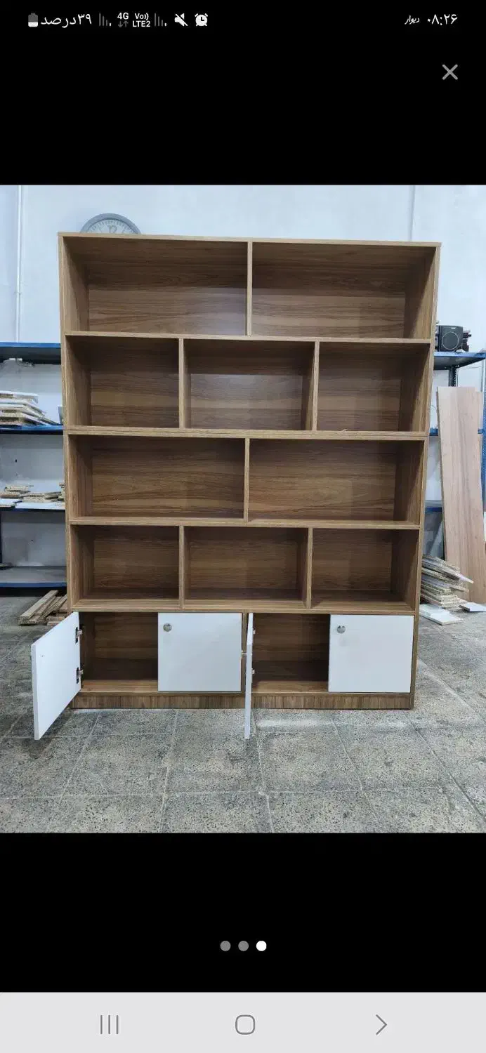 کتابخانه دوتیکه بزرگ|کتابخانه، شلف، قفسههای دیواری|تهران, ولنجک|دیوار