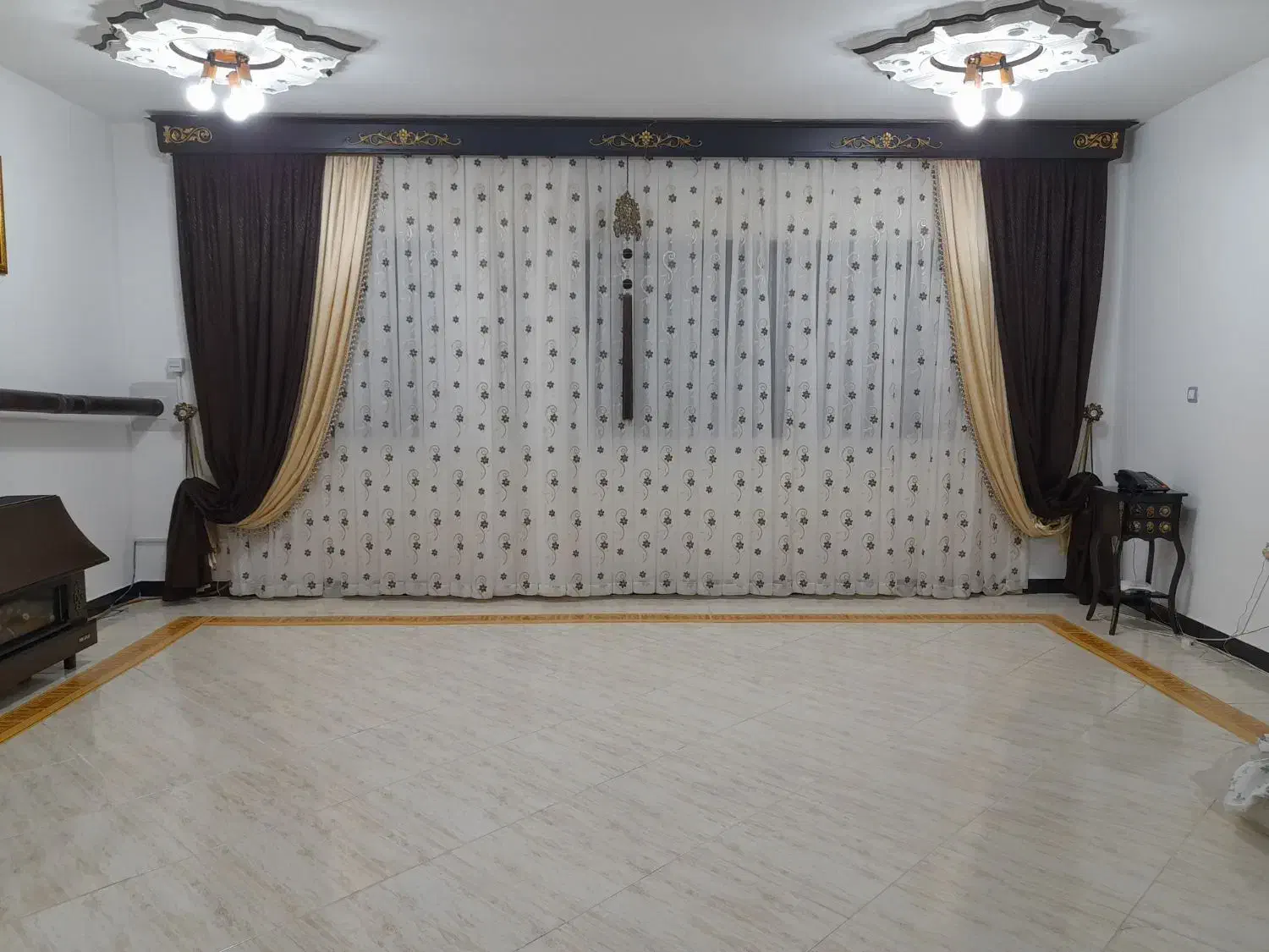 فروش پرده ترک پنج و نیم متری|پرده، رانر، رومیزی|قروه, |دیوار